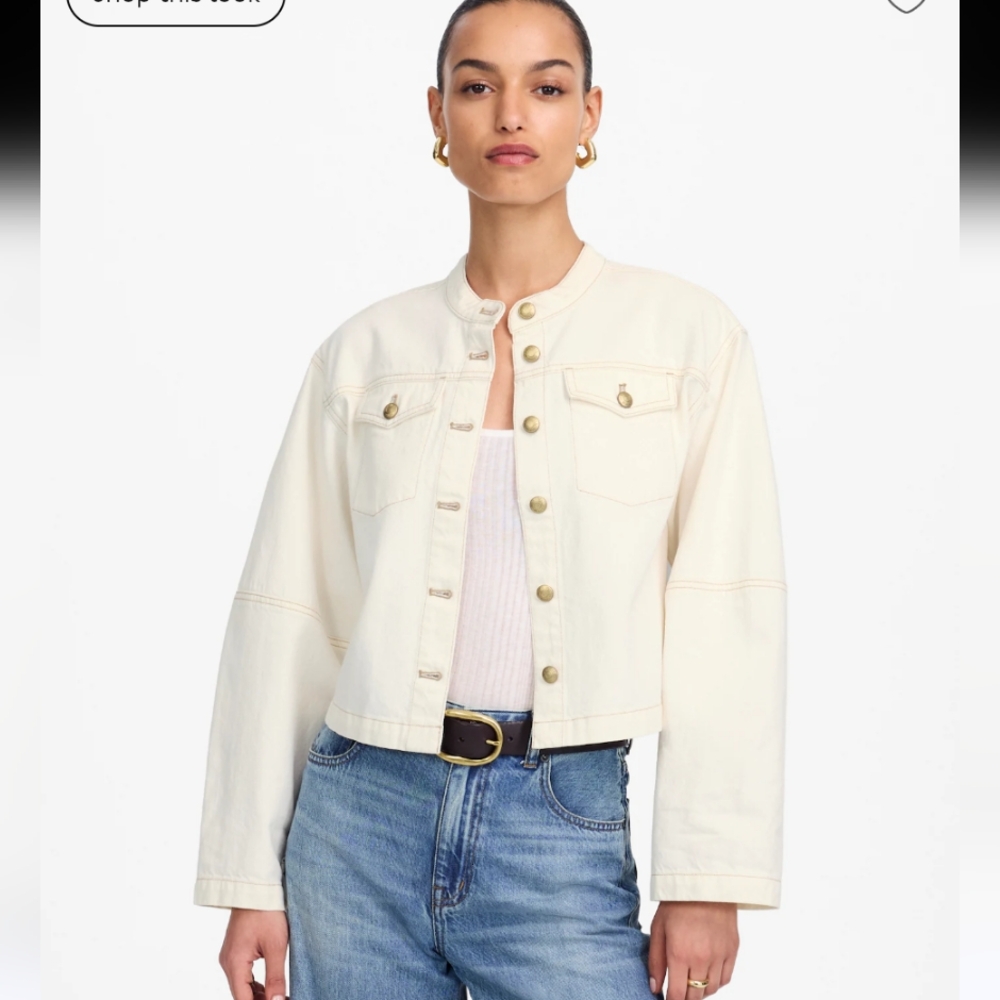 Madewell Cocoon Sleeve Denim Lady Jacket NU399 Size XL NWT
